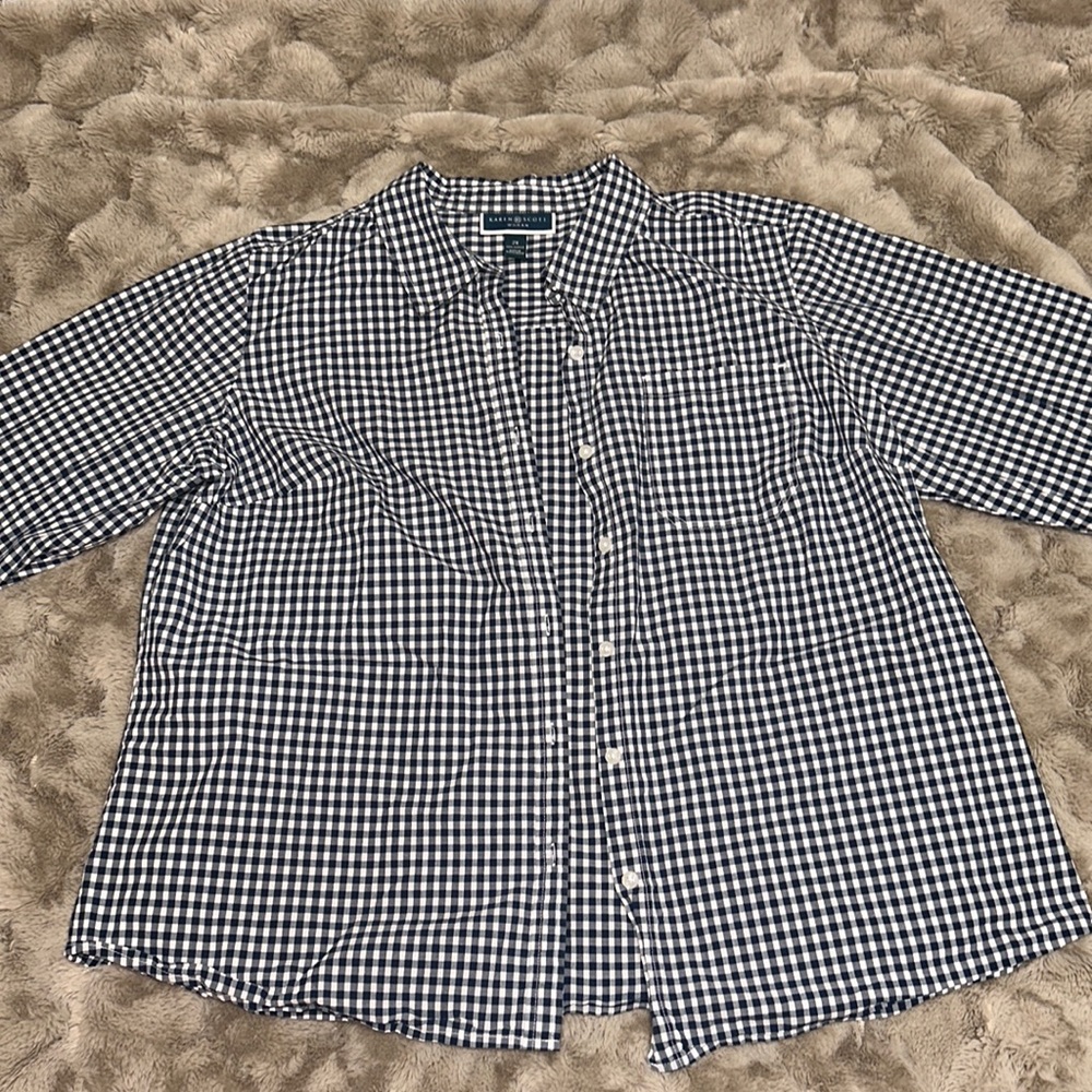 Karen Scott Button Down Top